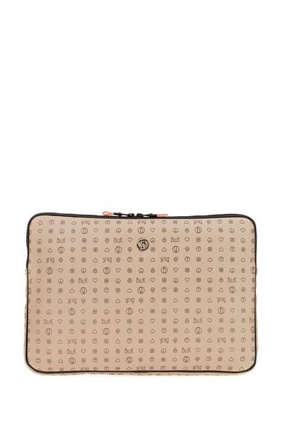 Bilik Deri Monogram Light Mink Unisex Laptop & Χαρτοφύλακας Laptop-mn 15,6"