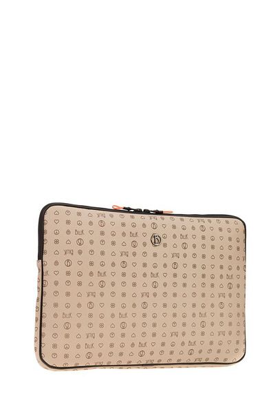 Bilik Deri Monogram Light Mink Unisex Laptop & Χαρτοφύλακας Laptop-mn 15,6"