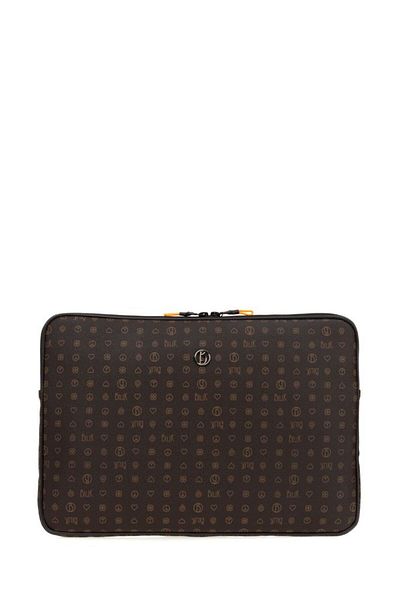 Bilik Deri Monogram Brown Unisex Laptop & Χαρτοφύλακας Laptop-mn 15,6"