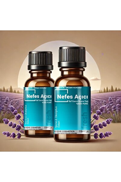 Evove Cosmetics Nefes Açıcı "oda Kokusu" Esansiyel Yağ Extra 2x30ml Difüzör B...