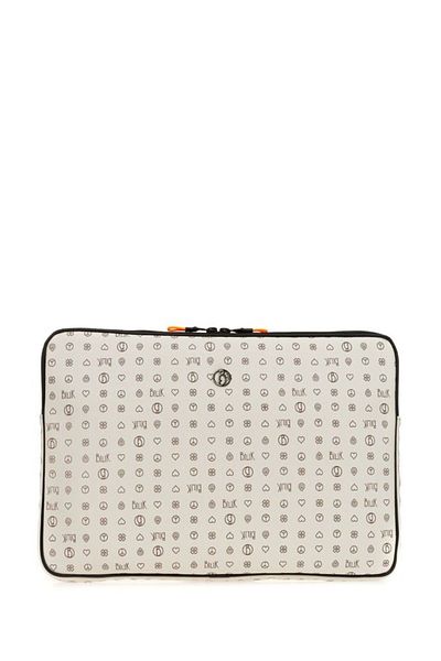 Bilik Deri Monogram Beige Unisex Laptop & Χαρτοφύλακας Laptop-mn 15,6"
