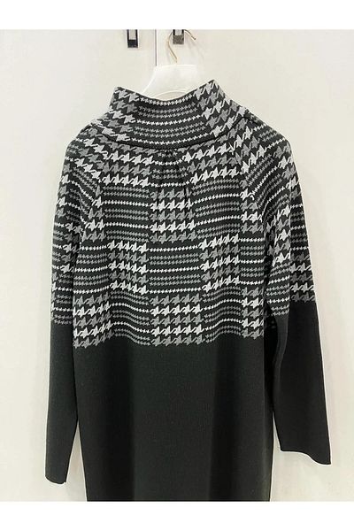 02Lady Fashion floral print buttoned knitwear cardigan