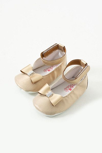 yummy kids Anti-Slip Sole First Step before Walking Ankle Velcro Girls Ballerina Baby Booties