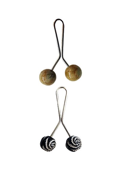 Mestore Set de 2 bucăți eșarfă hijab și cleme pentru șal 11