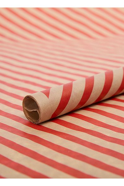 OLİ Art Kraft Red Bloomer Line Wrapping Paper 10 Pieces 70X100Cm Gift Wrapping Gift Paper