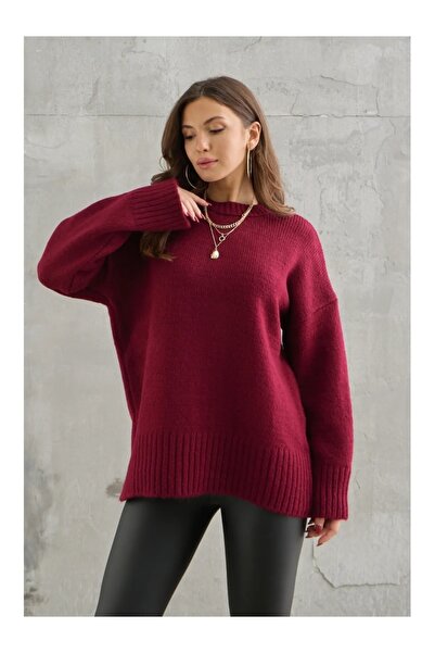 02Lady Fashion PULOVER DE TRICO DE BAZĂ OVERSIZE