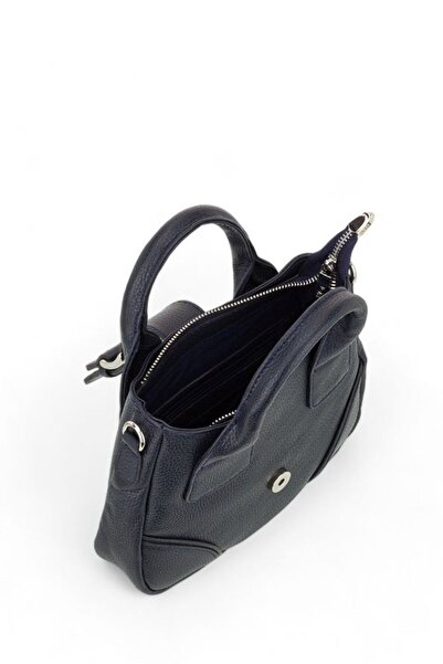 Bilik Deri Navy Blue Women's Handbag Ön 1495