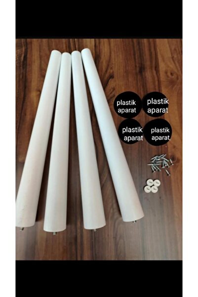 YILMAZ 30 Cm 5 Lik Beyaz Sehpa Ayak