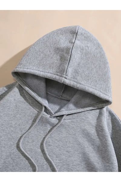 Linda Unisex γκρι βασικό φούτερ