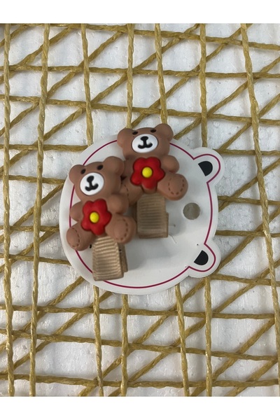 Bright3 Girl's Silicone Buckle with Teddy Bear - April 23 New Year's Eid Automatic Clip