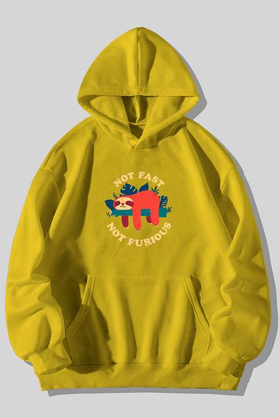 Harmandar Unisex Black Hooded Sweatshirt - 3 Thread, Kangaroo Pocket