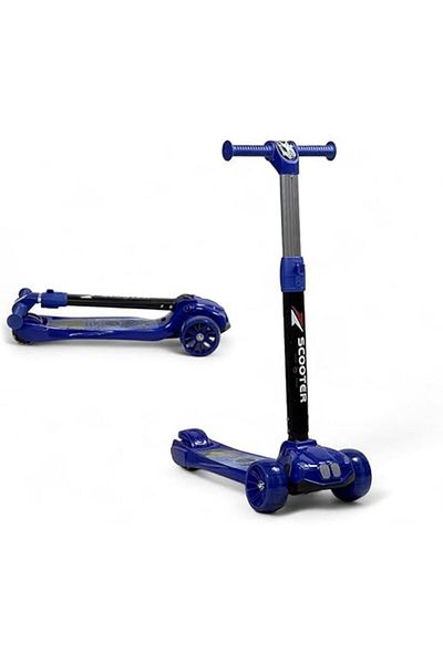 ALBADER 2-in-1 Kick Scooter, Adjustable Height Foldable Scooter, Urban Manual Scooter For Kids