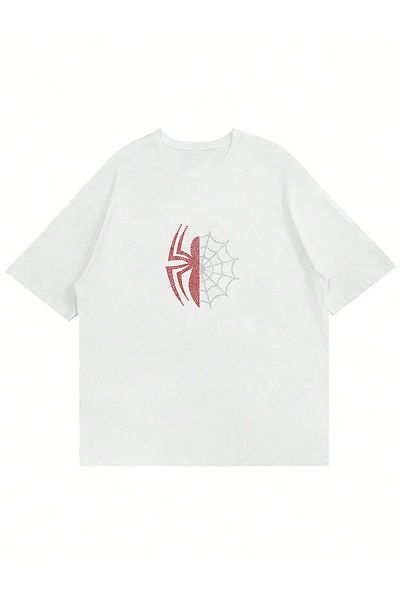 Mad&Calf Μπλουζάκι Unisex Spider Stone με στάμπα με λαιμόκοψη