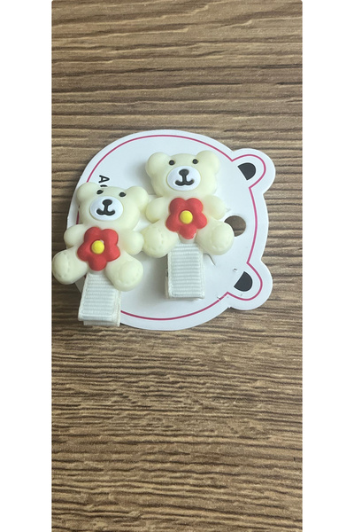 Bright3 Girl's Clip Buckle with Teddy Bear, Silicone, Automatic, April 23, Eid