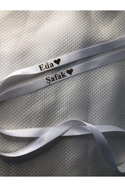 İsabella Accessories Kişiye Özel EdaŞafak İsimli Sade ve Şık Söz Nişan Kurdel...