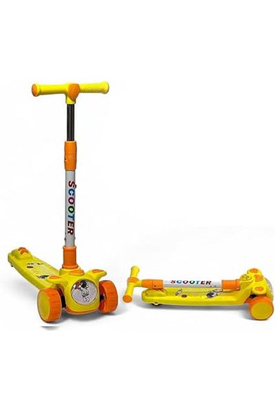 ALBADER Kick Scooter, Kids Scooter, Foldable Storm Ride Scooter, Adjustable Handle Kick Scooter