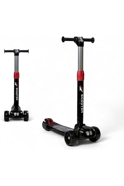 ALBADER 2-in-1 Kick Scooter, Adjustable Height Foldable Scooter, Urban Manual Scooter For Kids