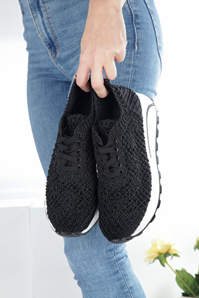 Hanımsoller Pletené šnurovacie dámske topánky Dream