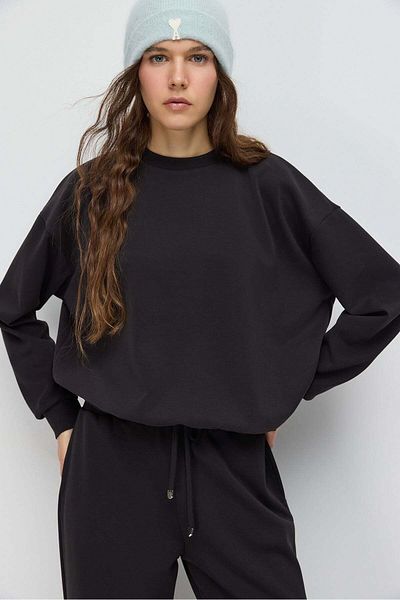 No Matter What Weiches Basic-Sweatshirt aus türkischem Stoff