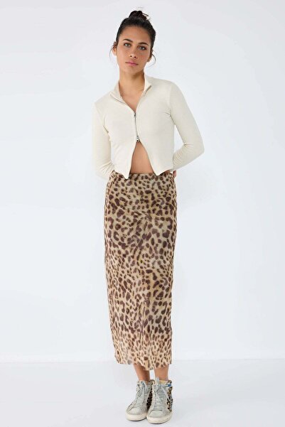 No Matter What Figurformende Bluse mit Reißverschluss