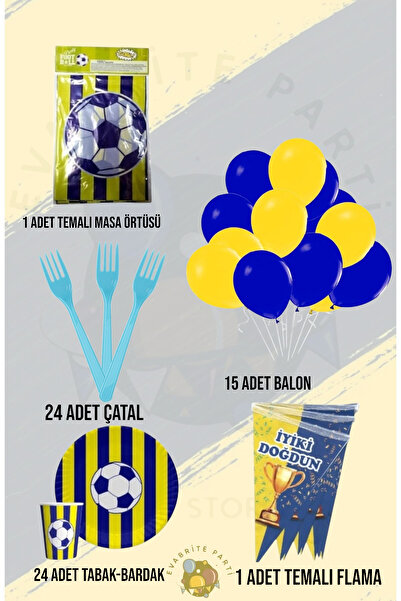 Evabrite مجموعة مروحة باللون الأصفر والأزرق الداكن تتسع لـ 24 شخصًا - مجموعة ...