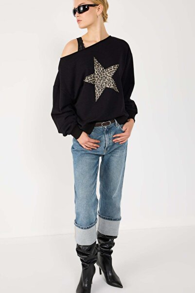 No Matter What Sweatshirt mit U-Boot-Ausschnitt