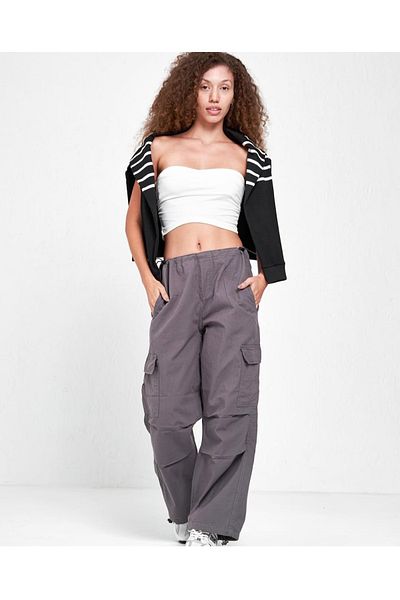 DENİKK Yudoowear, φαρδύ παντελόνι cargo από ύφασμα παραλληλισμού
