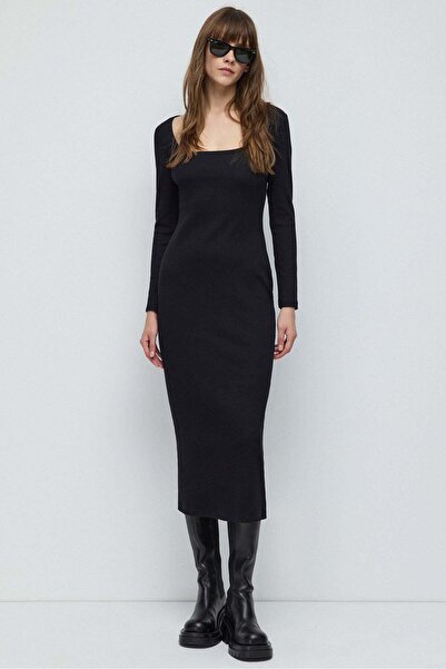 No Matter What Kare Yaka Bodycon Dress