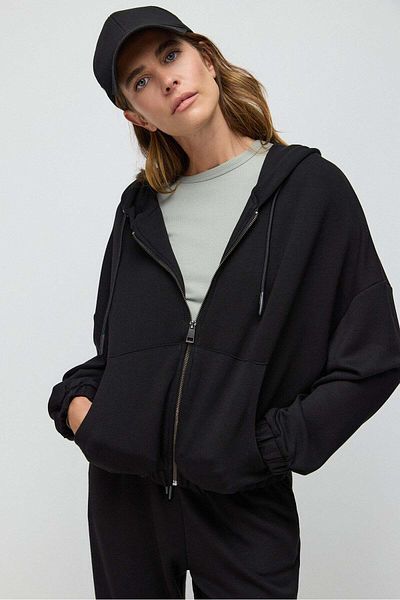 No Matter What Soft-Touch Hooded Crop Sweatshirt