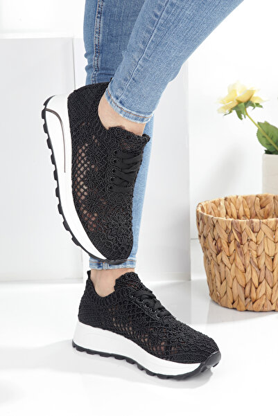 Hanımsoller Pletené šnurovacie dámske topánky Dream