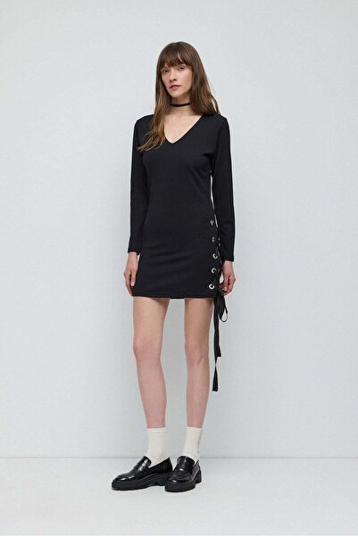 No Matter What Strickkleid mit Bindedetail