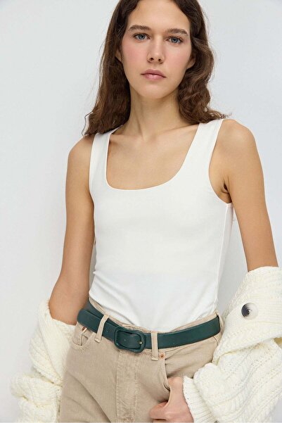 No Matter What Dehnbares Kare Yaka Top mit breiten Trägern