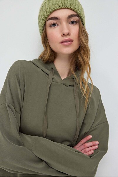 No Matter What Weicher Kapuzenpullover aus Kumaş-Gewebe