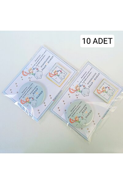 ORGANİZASYON HEDİYEM 10 ADET KÜÇÜK PRENS KARTLI BÜYÜK BOY MAGNET VE AÇACAK-MA...