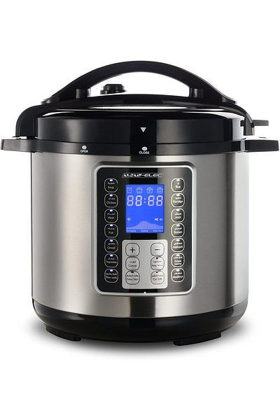 ALSAIF Electric Pressure Cooker Pro 6 Liter, 1000 Watts, Silver, E04110