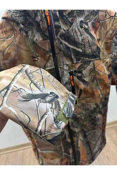 WİDİ Tag Softshell Forest Pattern Coat