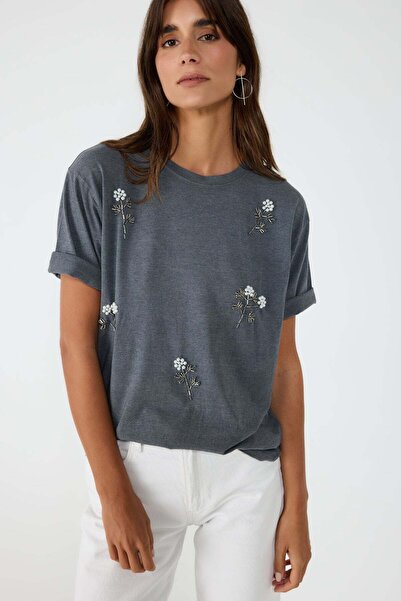 No Matter What T-Shirt mit Rundhalsausschnitt und lockerer Passform