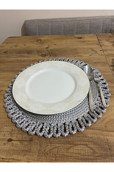 Hasırhane Galaxy Modern Jüt Supla Ve Ekmeklik 7'li Set Gri