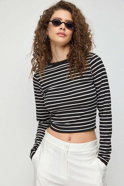 No Matter What Long Sleeve Striped Tee