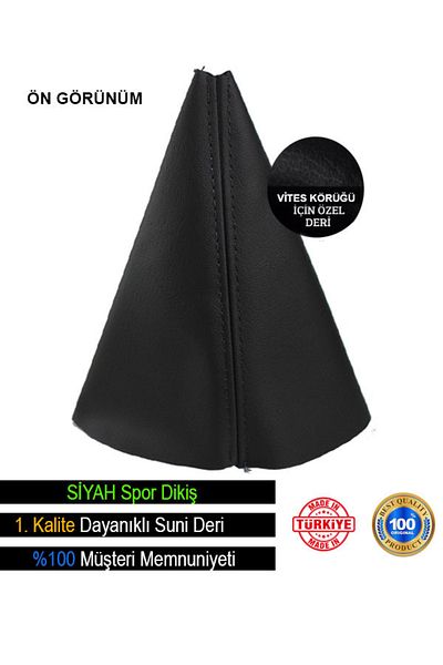 Ne verelim size Mazda 3 Sedan Black Leather Special Design Black Sports Stitching Gear Gaiter
