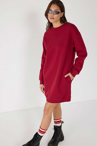 No Matter What Sweatshirtkleid-Tunika aus Baumwolle