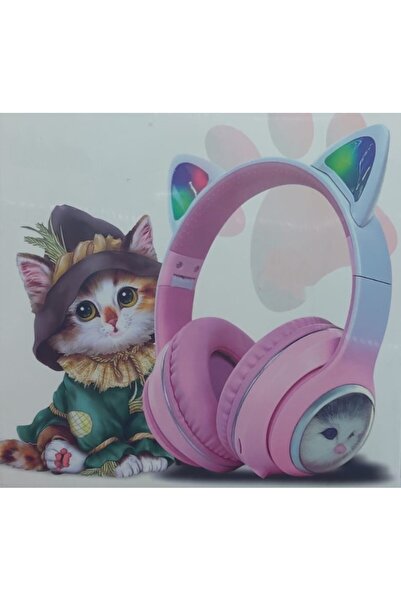 shop Sw-90 Kedi Fügürlü Aydınlatmalı 5.3 Wireless Bluetootd Kulaklık (ÜRÜN RE...