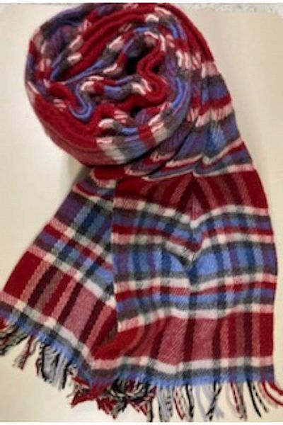 GENÇEV HOME COLLECTİONS Red Wool Single Blanket
