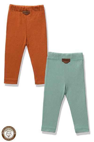 MAHFEL Premium 2-Piece Baby and Child Tights Set (100% Cotton)