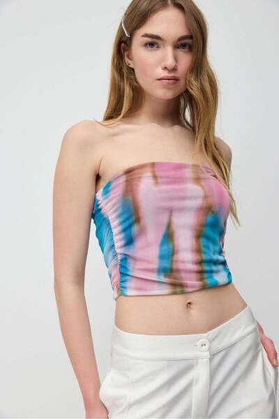 No Matter What Kurzärmelige Crop-Bluse