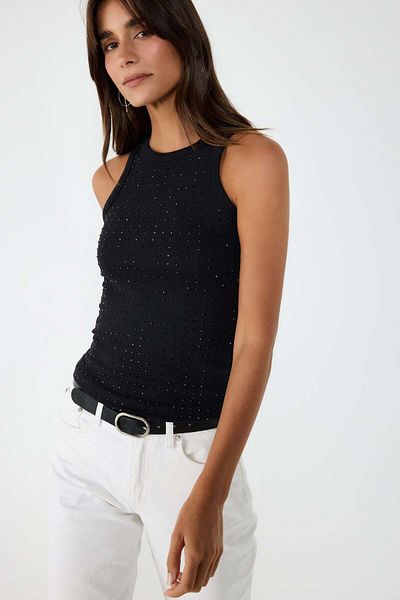 No Matter What Komfort-Tanktop mit weichem Steindetail
