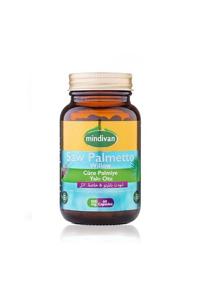 Mindivan Saw Palmento & Moxibustion Extract 500 Mg 60 Capsules
