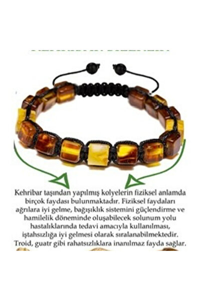 Kehribar "Stilinizi Tamamlayın, Enerjinizi Yükseltin: Damla Kehribar Bileklik Şimdi Satışta!"