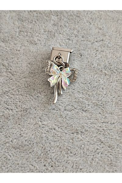 SiestaAccessories Italian Stylish Bracelet Charm - with Bow and Dangle