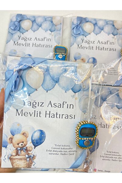 Defne Sepeti 10 Adet Jelatinli Zikirmatik İsme Özel Tasarım Yasin i Şerif Mev...